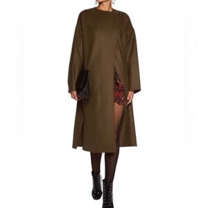 ISABEL MARANT Fargo wool and cashmere-blend coat BRONZE size FR38(US6)